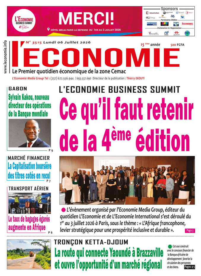 Dernière édition du journal L'Économie