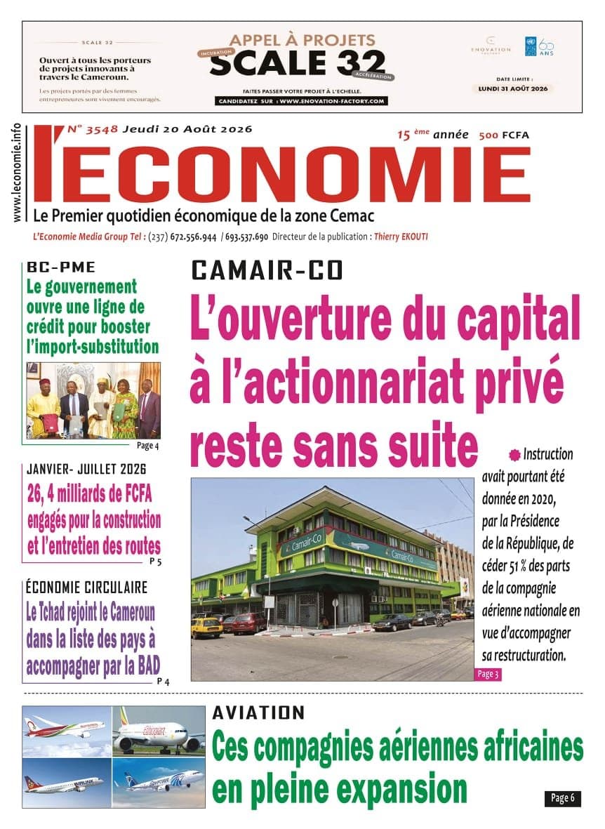 3548 L’Economie du Jeudi 20 Aout 2026