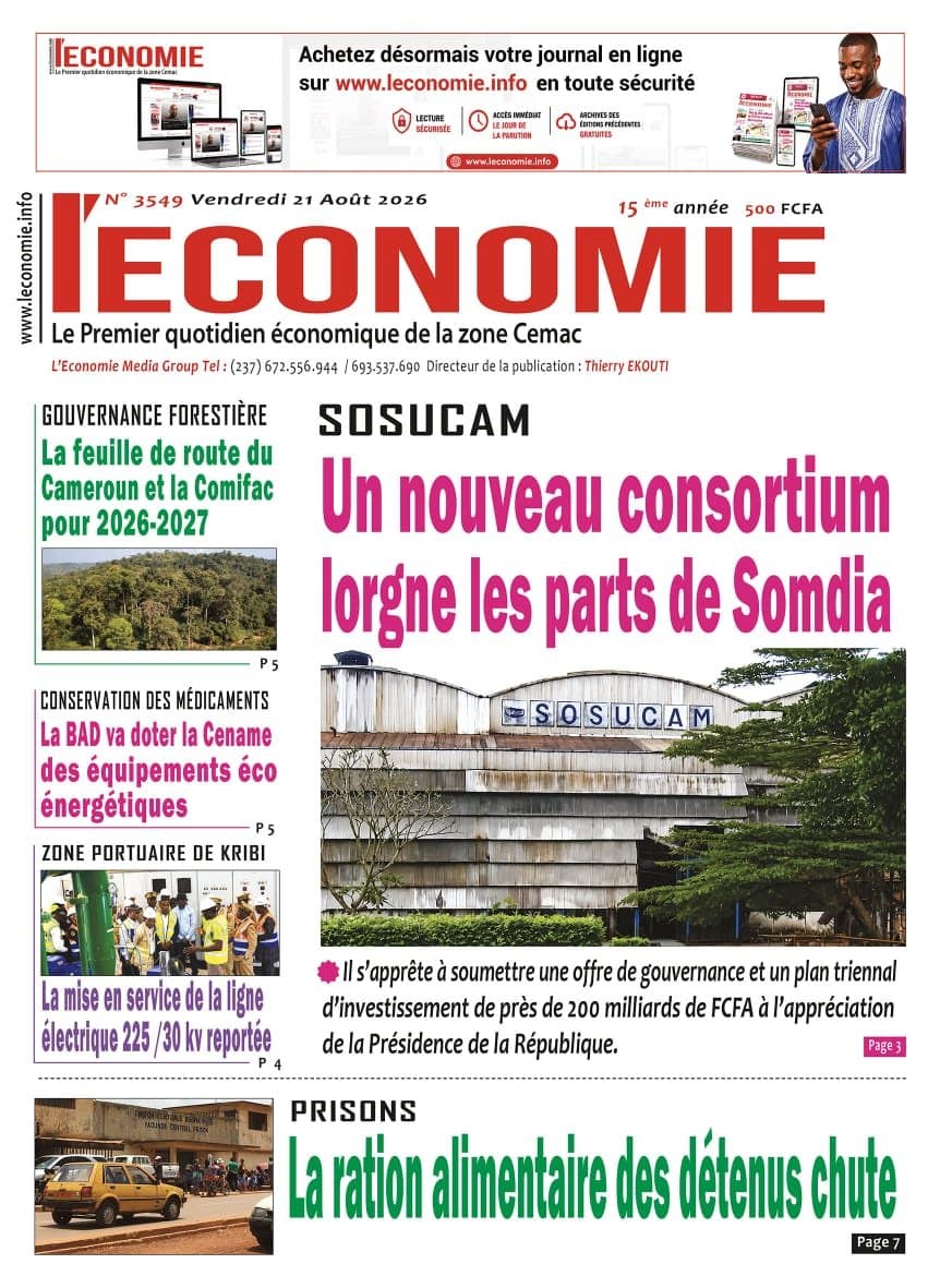 3549 L’Economie du Vendredi 21 Août 2026